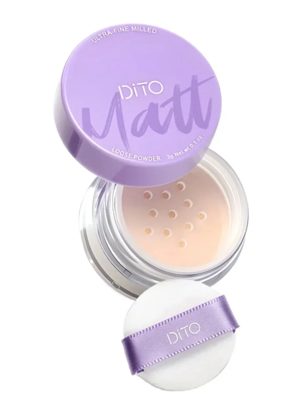 🌈4/$20 NIP DITO Ultra-Fine Milled Loose Powder Shade Translucent Full Size 3g